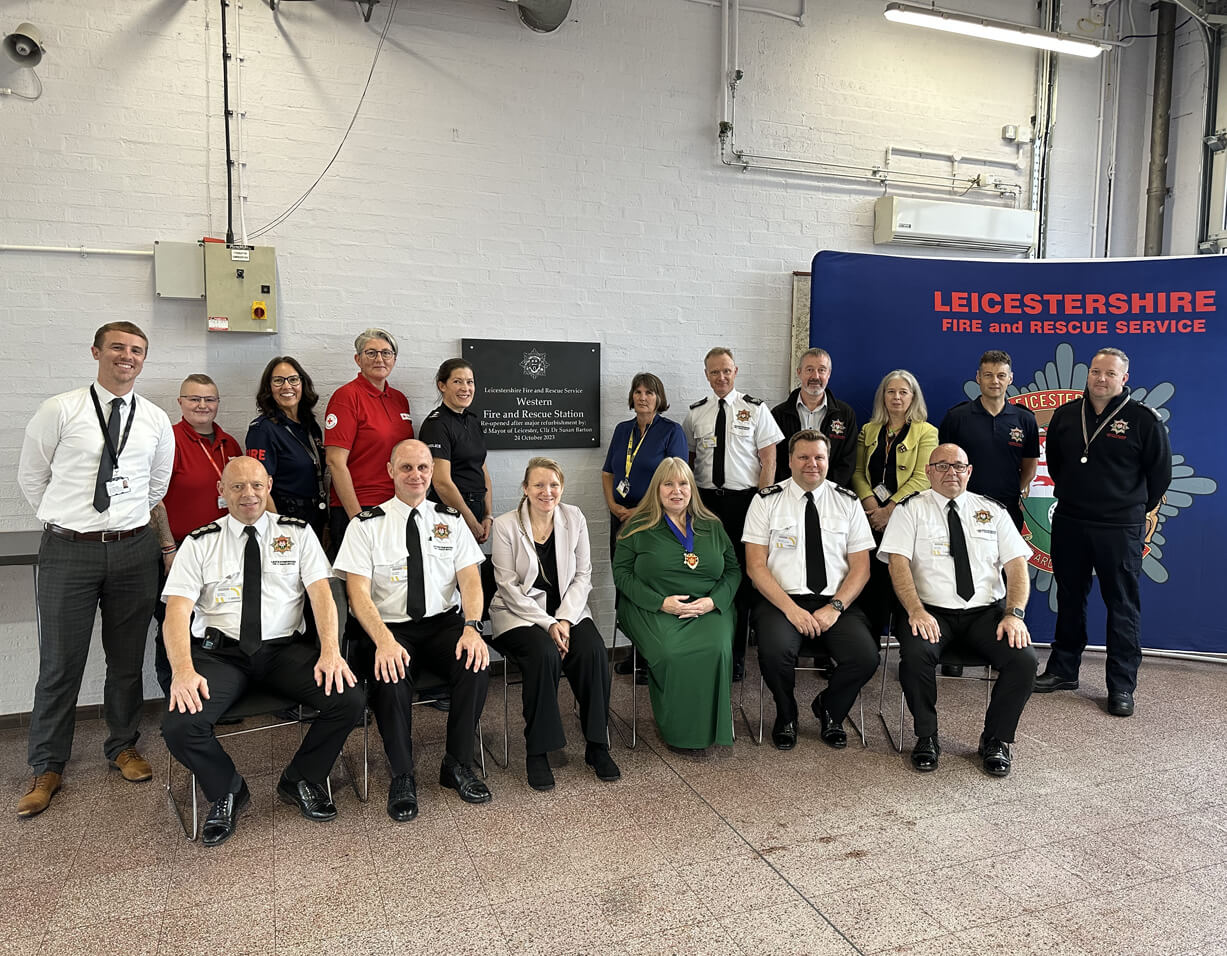 Western fire station group photo