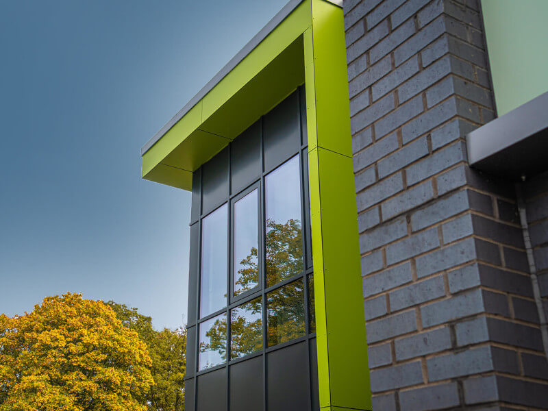 Outside corner window photo