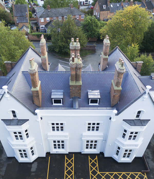 Lovely house photo from above